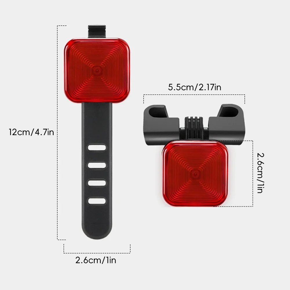 Bike Rear Light High Brightness Quick Release Portable Bicycle Saddle Tail Light Waterproof LED Charging Lamp Cycling Accessory