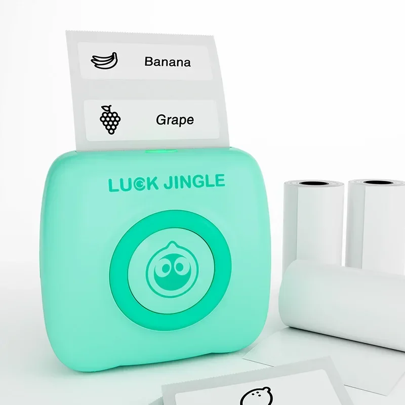 GlowMart Label printer Label Convenient Inkless for students Text photo