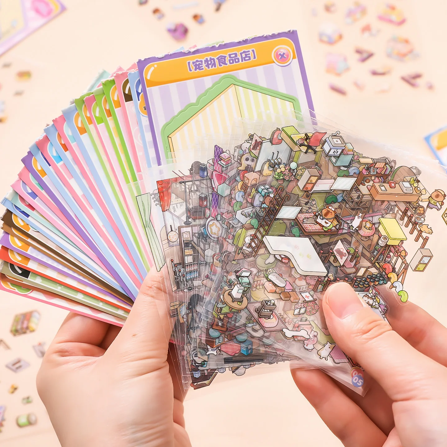 Mini Scenery Sticker Book: Creative DIY Visual Stacking Stickers