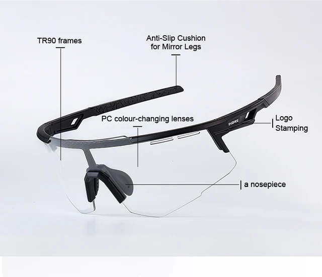 INBIKE Photochromic Man Cycling Sunglasses Professional Bicycle