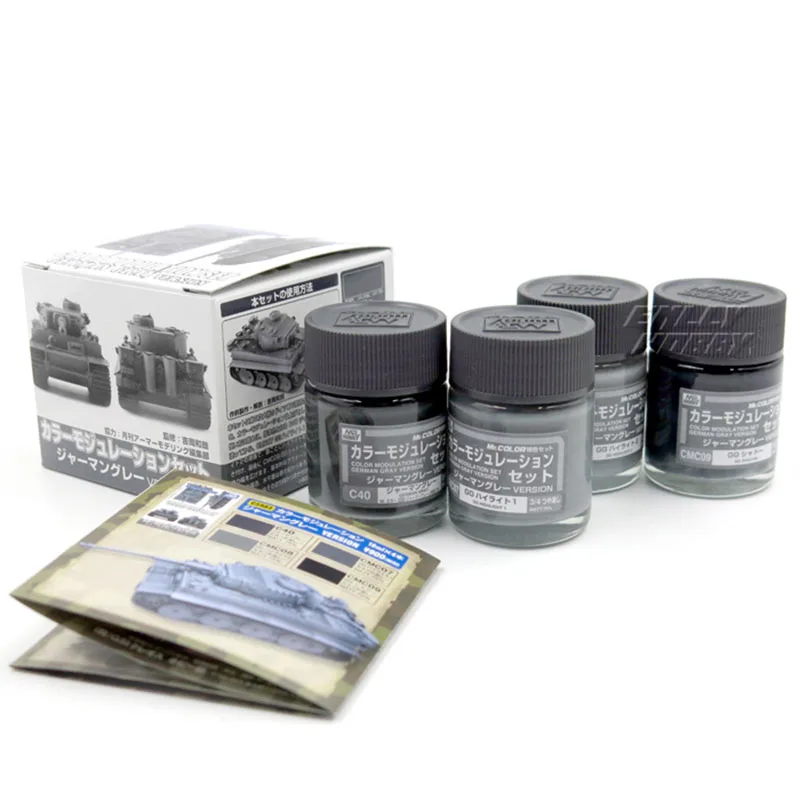 

Mr Hobby CS583 Modulation Set Grey Dimensional Shading Color Paint Coating DIY Handcraft Car Military Tank Track Building Tool