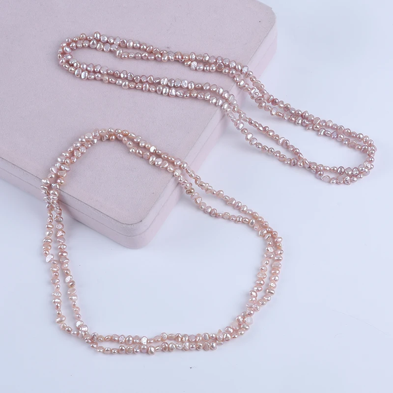 Collier Perles De Culture Eau Douce Ovale 4MM-5MM - Chapelet De Perles - Neuf