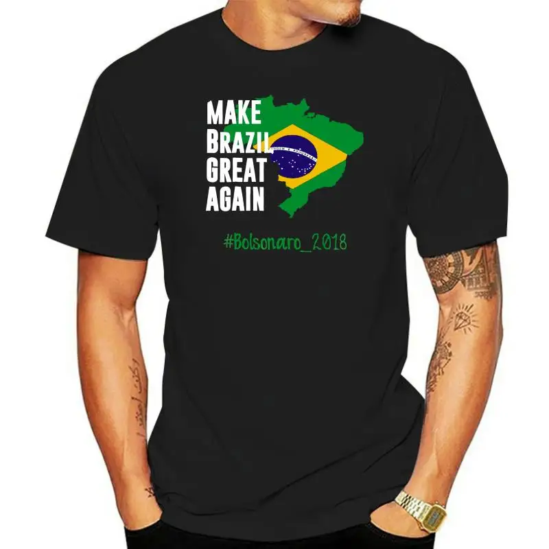 Фото Мужская футболка Make Brazil Great опять # Bolsonaro 2023 Version2 женская футболка №1