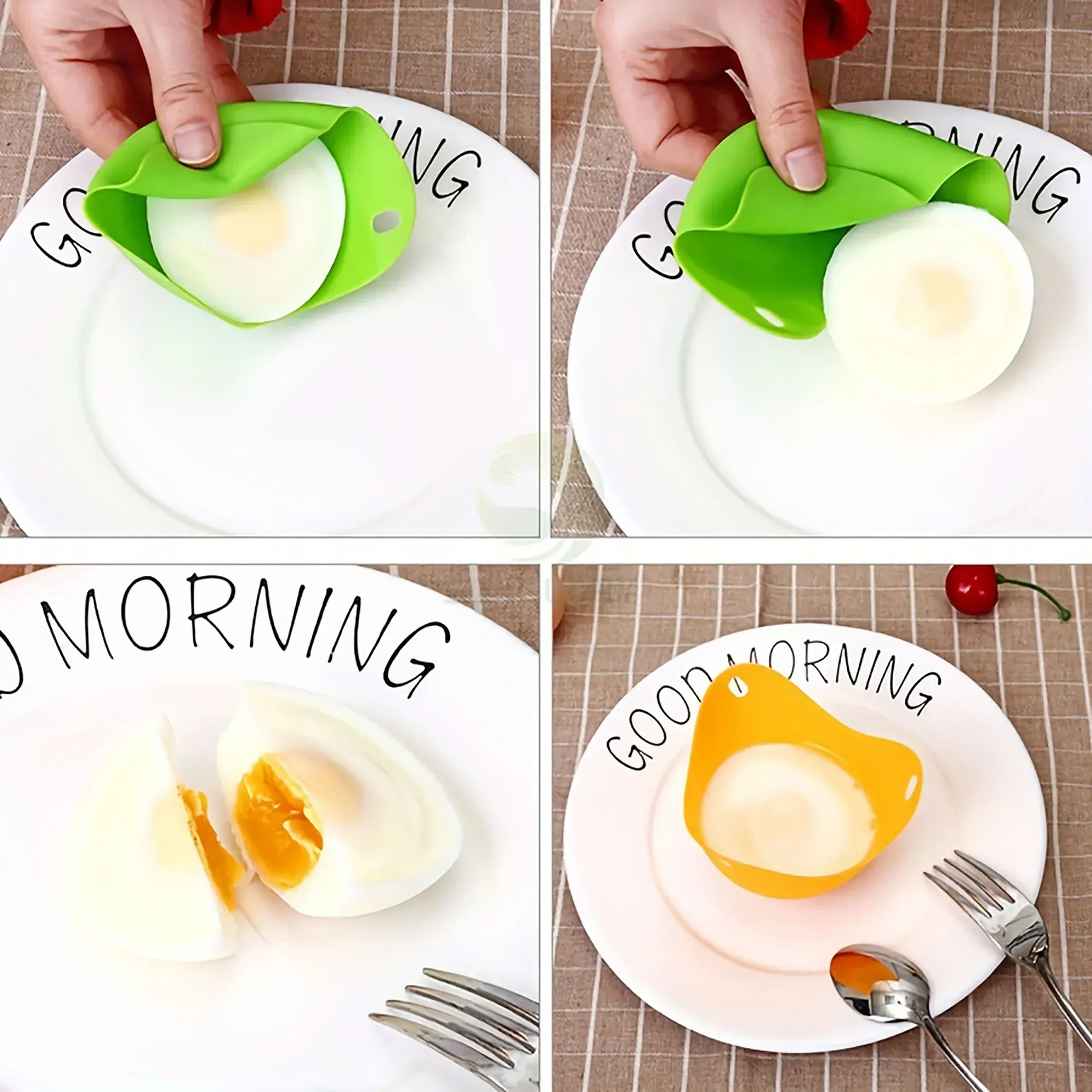 4pcs Silicone Egg Poachers Cups Egg Boiler Mold Cup for Microwave Air Fryer Stovetop Eggs Steaming Maker Kitchen Gadgets egg cooker egg boiler mold cup egg poacher silicone egg poacher