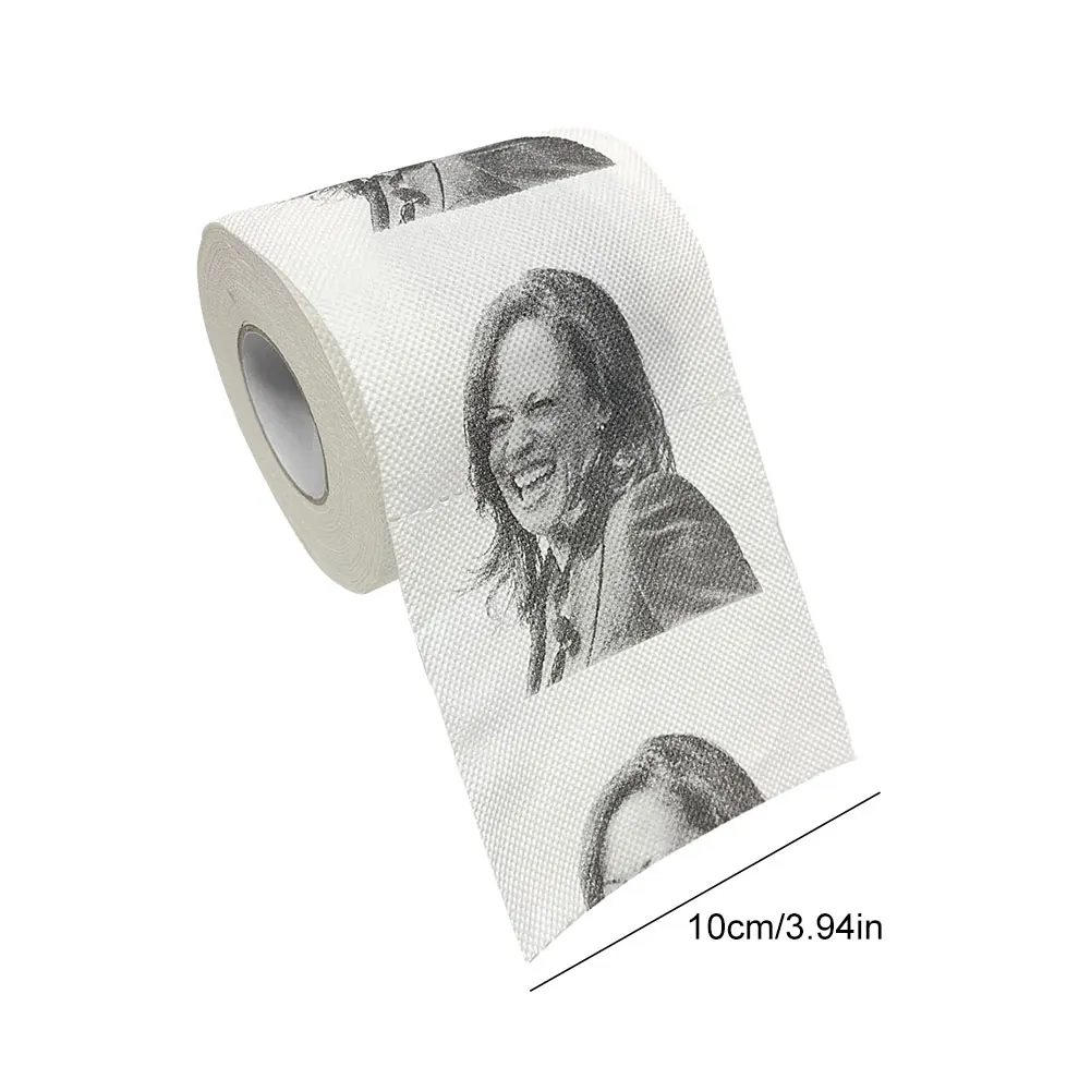 Donald Trump Toilet Paper Roll Tissue Fun Paper Tissue Novelty Toilet Prank Gift Dustless Nontoxic Bathroom
