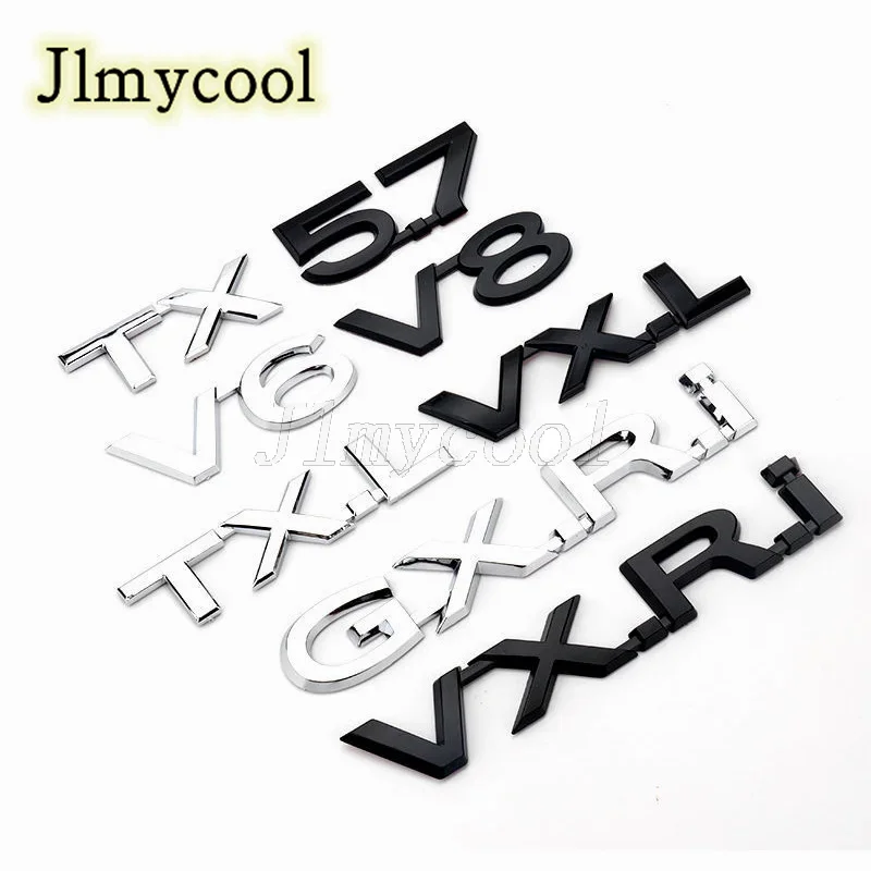 도요타 랜드 크루저 자동차 엠블럼 블랙 개조 로고, 프라도 트렁크 뚜껑 스티커, V6, V8, 5.7, GXR, VXR, TXL, VXL, VXS