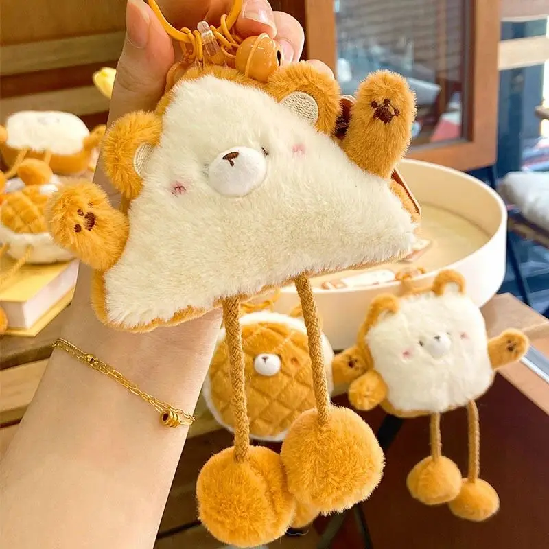 Kawaii Donut Sleutelhanger Leuke Bubble Tea Sleutelhanger Beer Sleutelhanger Hanger Pop for Meisje