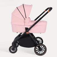 Poussette Bébé Pliable 2-en-1 avec Système de Voyage, Châssis en Aluminium Haute Qualité, Poussette Pliante pour Nouveau-né et Nourrisson 0-4 Ans 3