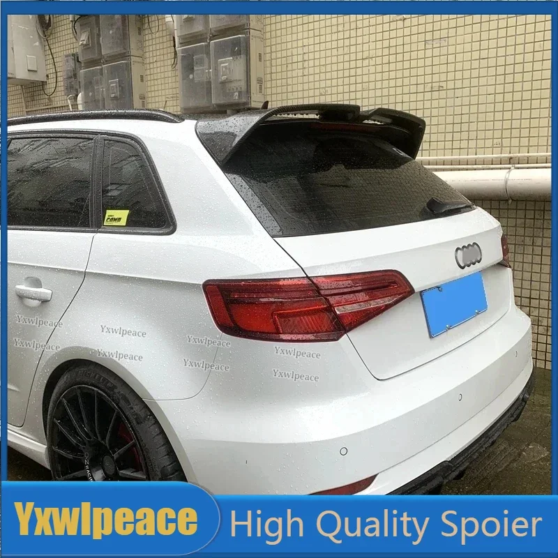 

For Audi A3 S3 S Line 8V 5Doors Hatchback 2014 2015 2016 2017 2018 Roof Spoiler ABS Plastic Rear Trunk Lip Wing Car Accessories