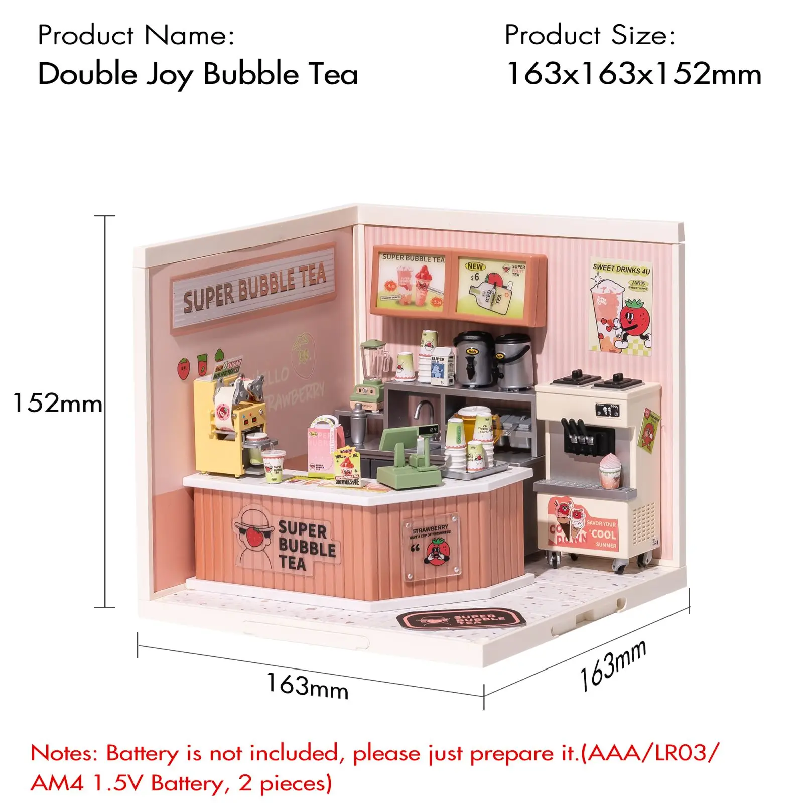 Diorama patisserie - Maquette 3D Robotime - Creastore