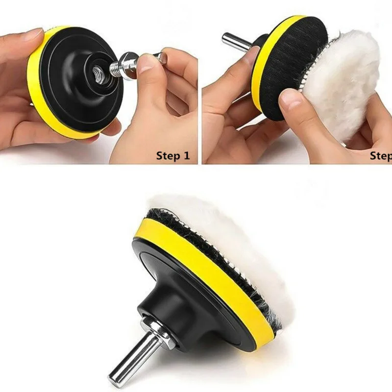 Car Polishing Pad 22Pcs M10 Foam Pad Buffer Polish Machine Wax Pads for Auto Motorcycle Motor Vehicle Remove Scratches