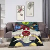Anime P-Princess-ES M-Mononoke-ES Blanket Skin friendly comfort warm soft plush blanket suitable sofa living room office bedroom 4