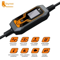 feyree 11KW Type2 Cable 16A 3Phase EV Portable Charger 32A 7KW EVSE Charging Box 5M Cable CEE Male Plug for Electric Car Charger - Image 6