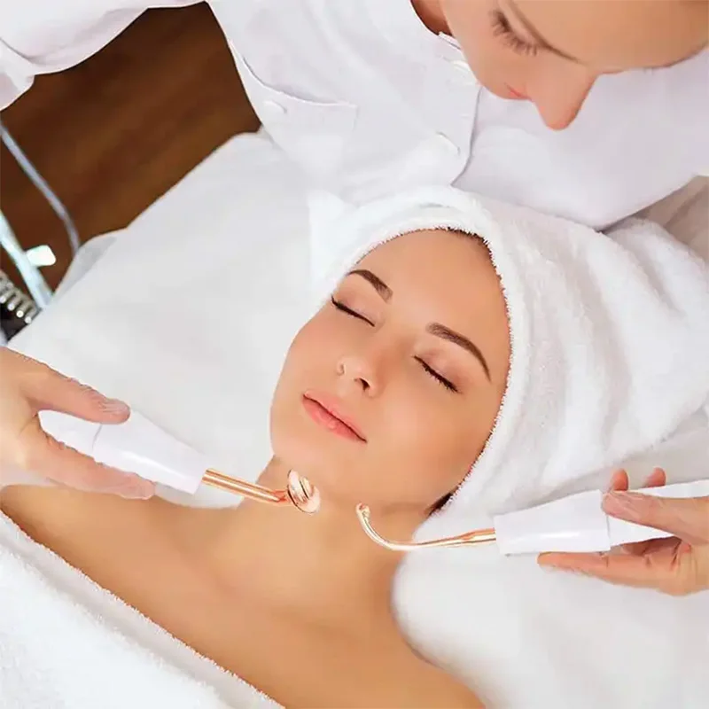 Skin Care Treatment High Frequency Massage Machine With Comb Beauty Device High Frequency Ozone Therapy Wand electrotherapy skin care tool facial bubble beauty device
