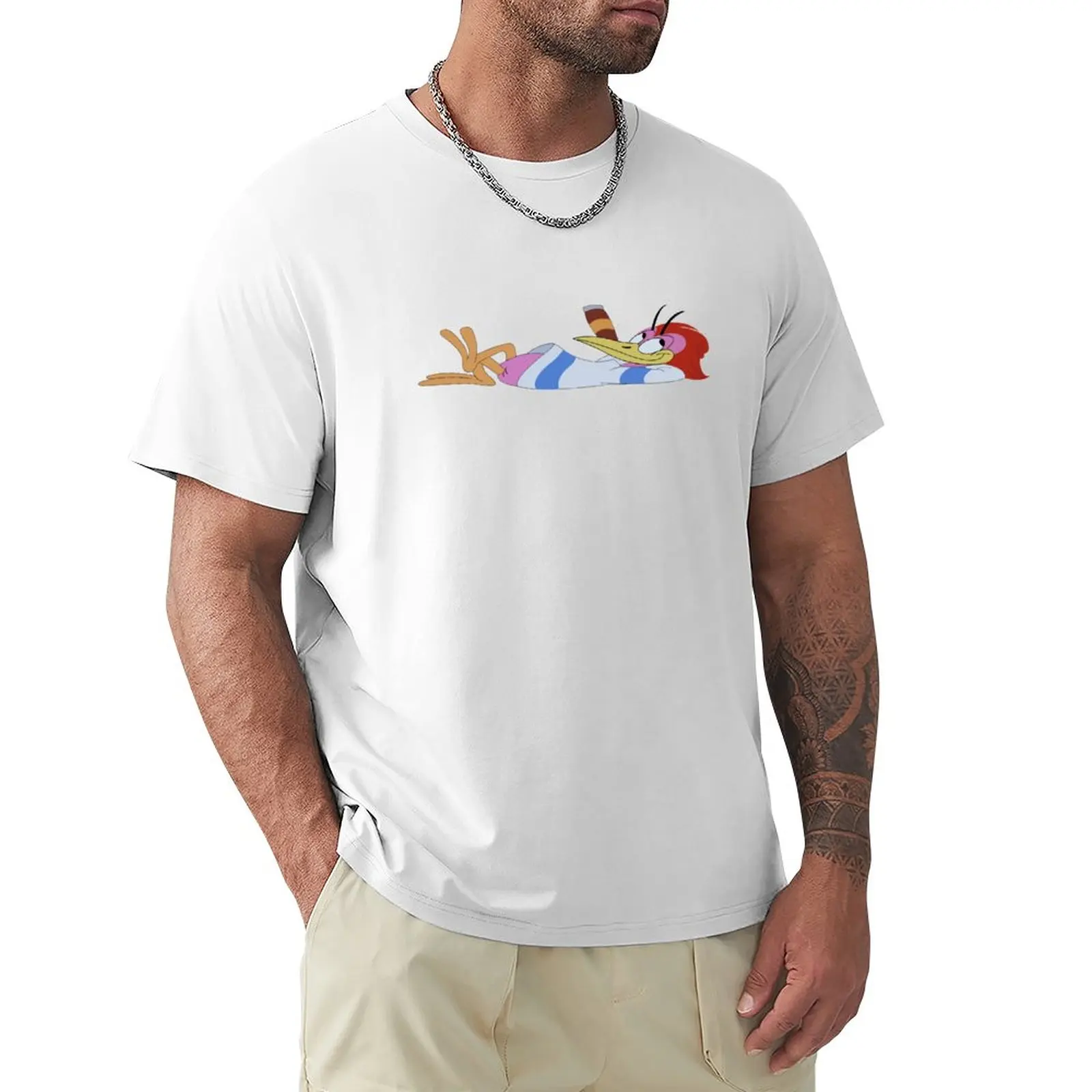 The Three Caballeros Aracuan Bird T-Shirt Anime Clothes Plus Size Top T-Shirt Oversize Da Uomo