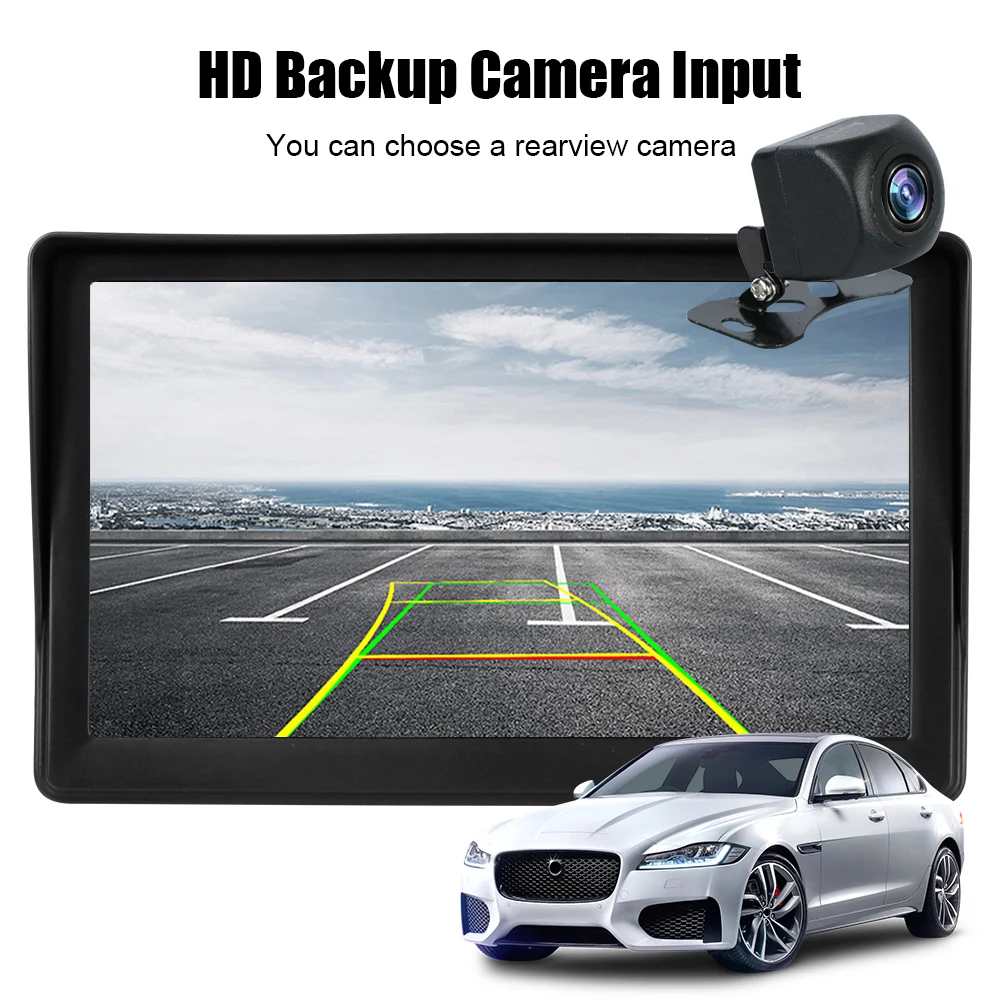 

Hands-free 7 Inch IPS Screen Portable Mirror Link Multimedia Player Bluetooth WIFI Touch Monitor For Carplay Android Auto