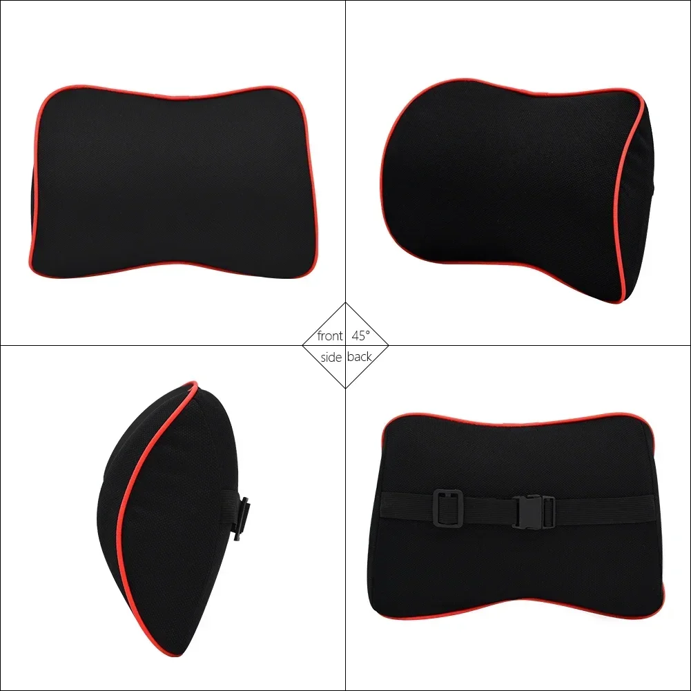 Memory Foam Car Seat Neck Pillow Waist Cushion Car Neck Cushion For Car Supplies Car Lumbar Support Universal Car Assesories