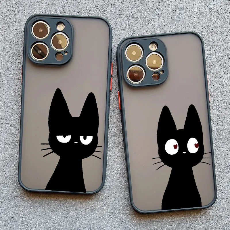 Luxury Black and White Cat Phone Case - Shockproof Cover