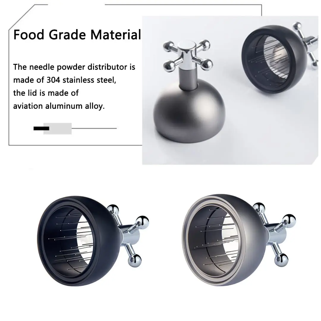 1pc 5 Colors Solid Wood Handle Needle Coffee Tamper Coffee Tamper Distributor Le - Foto 3