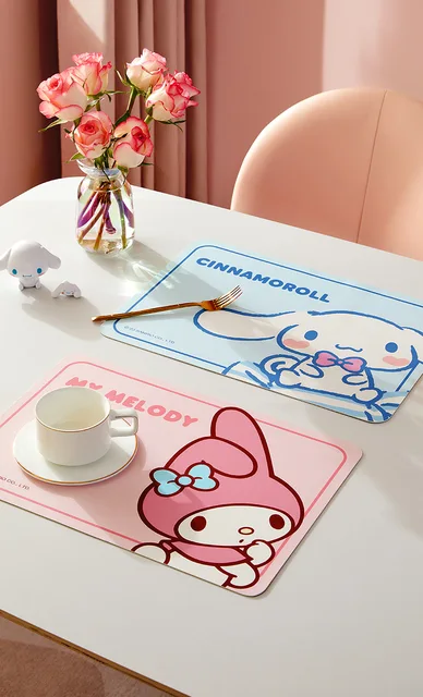 Sanrio Hello Kitty Waterproof Table Mat Cinnamoroll My Melody Student Dormitory Office Desktop Decoration Pochacco Tableware Mat, Size: 30X67cm, Other