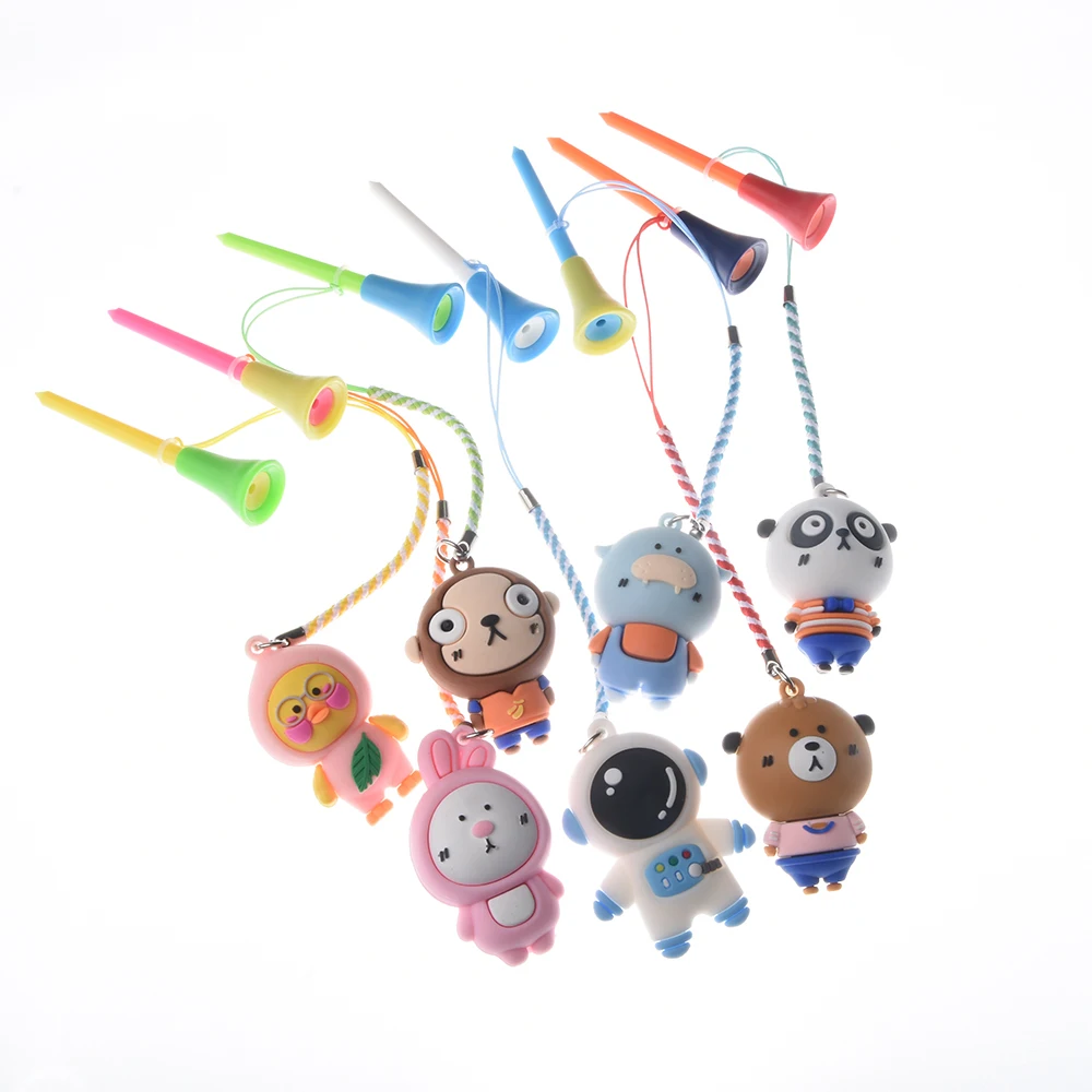 5Pcs Golf 83mm Multicolor Plastic Tee With PVC 3D Cartoon Pattern Golf Ball Holder Prevent Loss Golf Rubber Tee Golf Accessories 6
