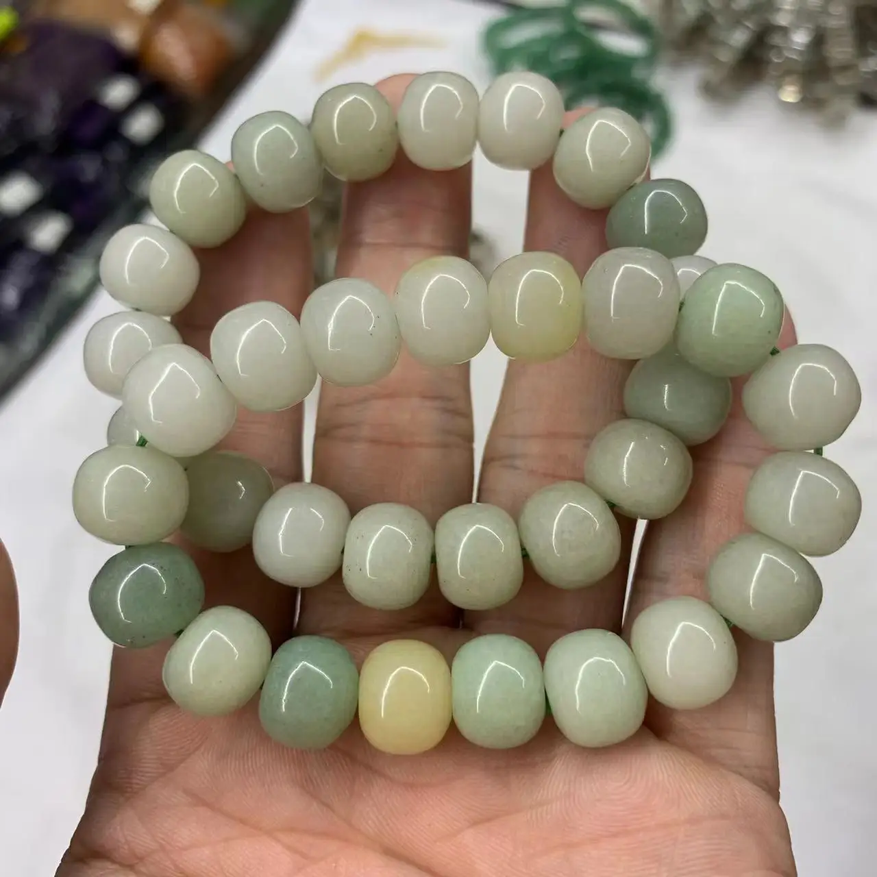 Natural Stone Hua Show Jade Beads For Jewelry Making 15 Wholesale Jewlery  Beads