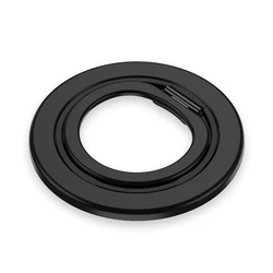 Rotating Magnetic Phone Holder and Kickstand with Finger Grip (Black)