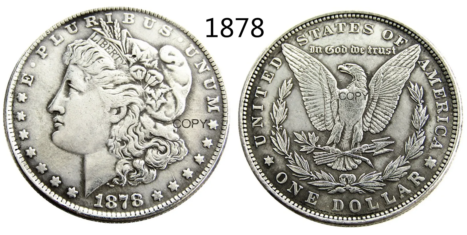 

Монеты США 1878-P-S-CC, Морган, фотомонета