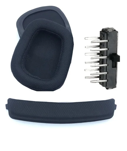 Headset Power Switch Button&Headband Hinge for Logitech G933 G935 G633 G635 Artemis Spectrum Wireless Headphone Repair Parts switch package1