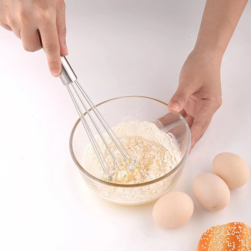 Ball Hand Whisk Egg Stirrer Cream Foamer Baking Mixing Tools Stainless Steel