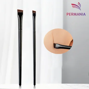 Permania 1/2pcs Blade Makeup Brushes Angled Thin Eyebrow Brush Flat Fine Eyeliner Brush Professional Liner Brow Make Up Tool 1