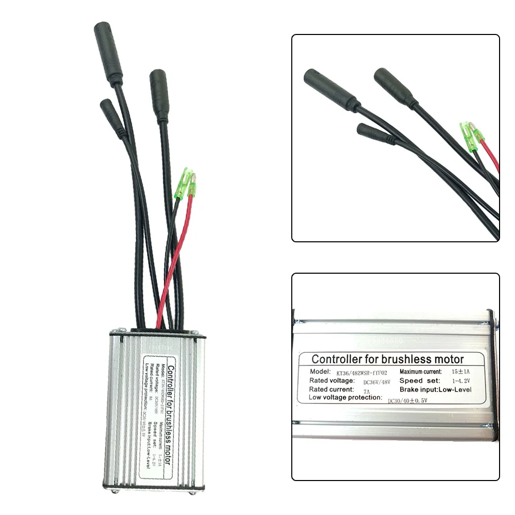 

Ebike Controller KT Controller Brushless Motor DC 36V/48V Electric Bicycle Parts For KT Series Motors Rated Current 7A