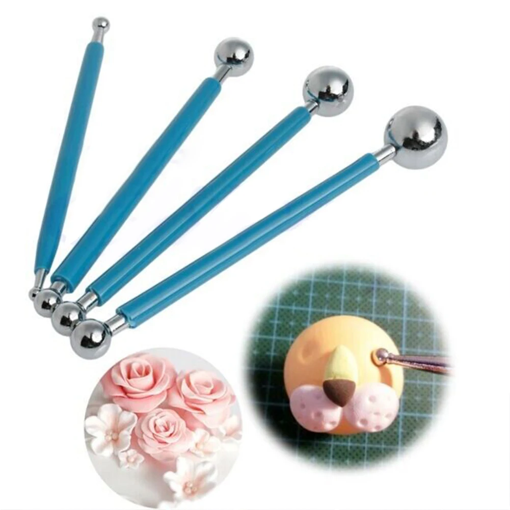 Polymer Clay Tools Seam Steel Ball 1 Set Accessories Blue Color Pressure Seam Steel Ball Stainless Tile Grout polymer clay tool