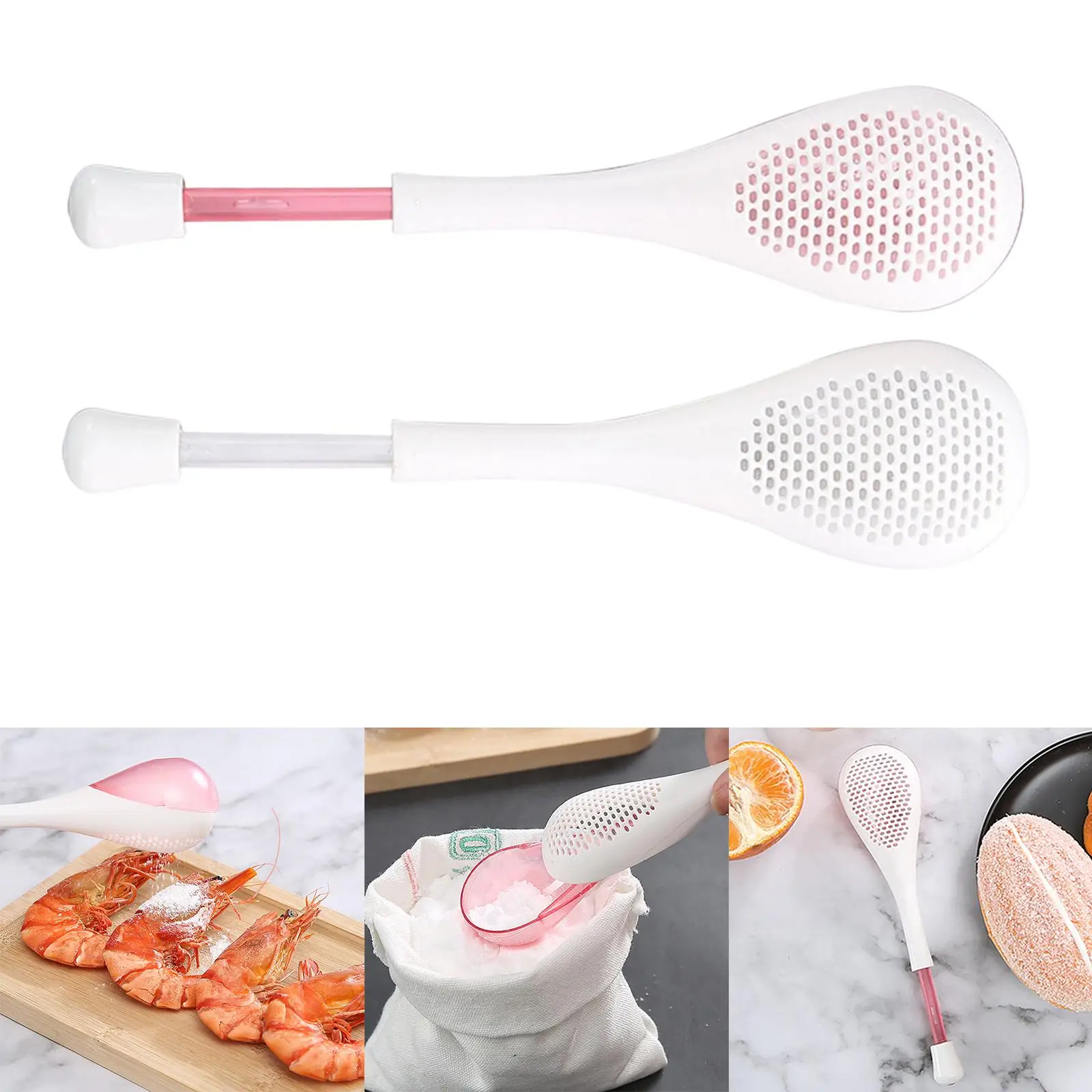 Strainer Ladles Separating ABS Mesh Sifter Spoon Sifting Spoon for Household