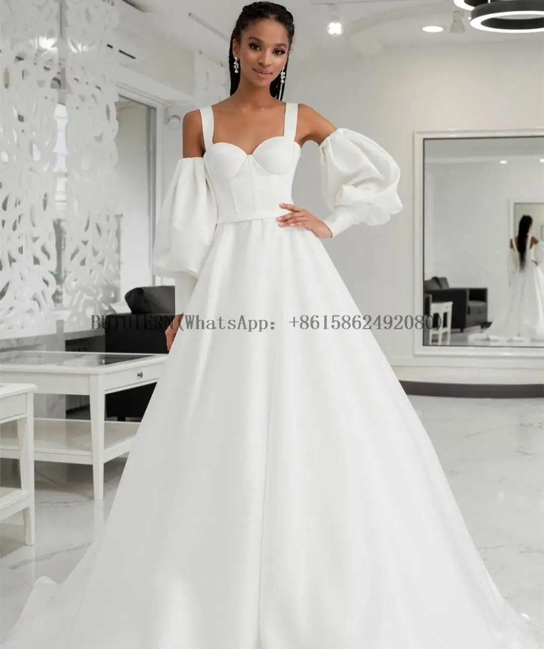 sweetheart-wedding-dress-with-pockets-فساتين-السهرة-a-line-pleated-sweep-train-bridal-gowns-robe-de-soiree-for-women