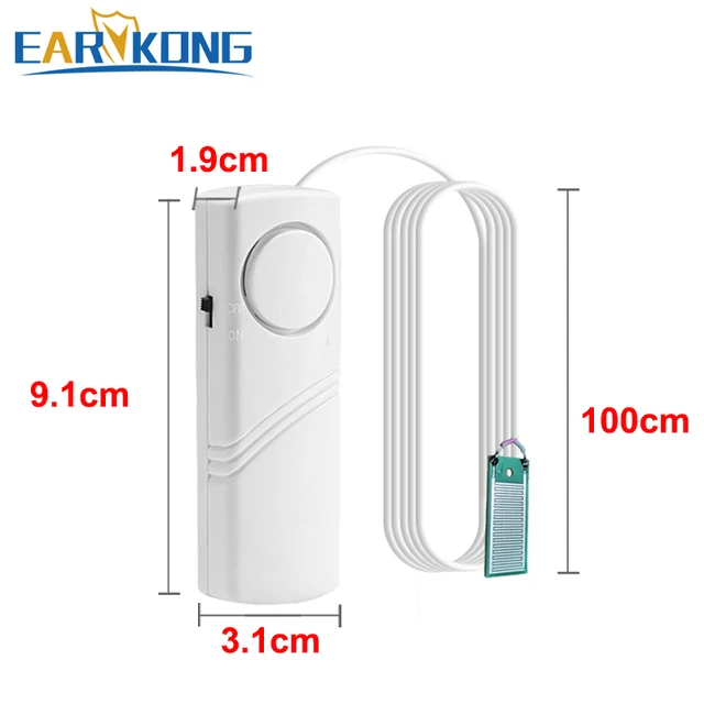 Water Leak Sensor Sound Alarm System Smart Home Automation Water Overflow Level Detector Residential Security Protection 6