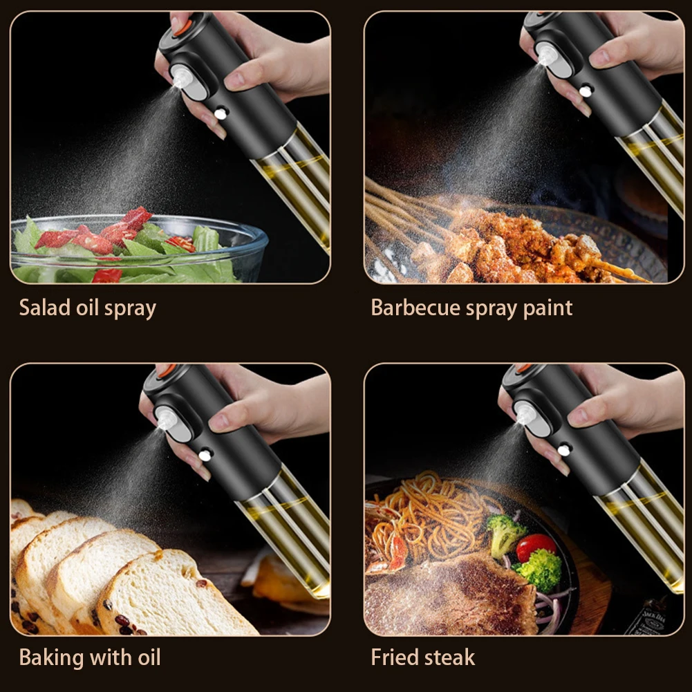 Electric Oil Sprayers For Cooking USB Rechargeable Oil Spray Bottle For Kitchen