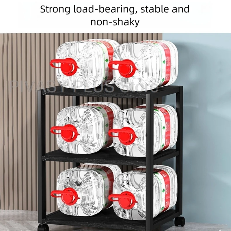 2-5 Tier Speaker Stand 360°Wheel Audio Rack Sturdy Metal Frame Amplifier Shelf 40x50cm Storage Bracket For Home Theater Radio DJ