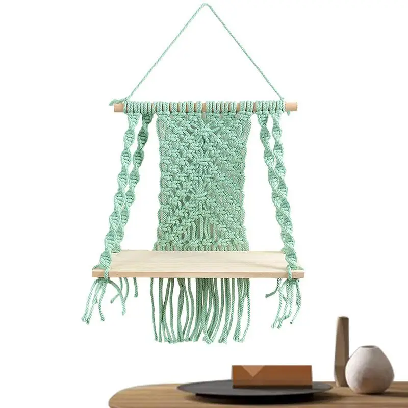 

Новинка 2021, полки для гобелены ручной работы, деревянные полки для стен, настенные подвесные полки, украшение