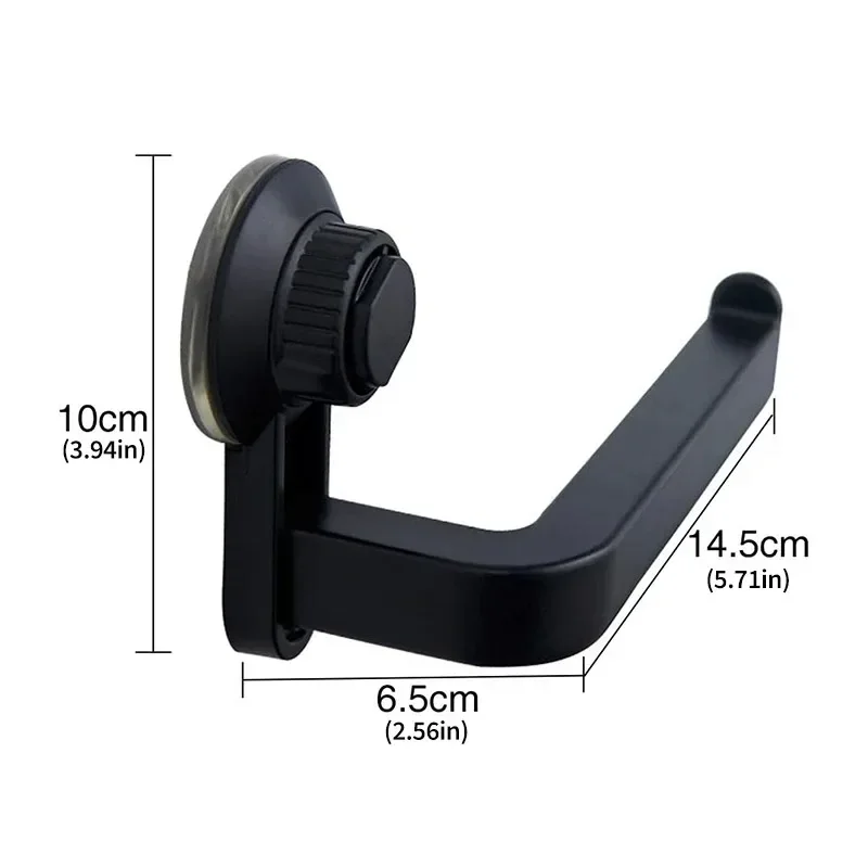 Bathroom Paper Roll Holder No Punching Wall Mounted with Suction Cup Towel Roll Dispenser for Toilet Kitchen