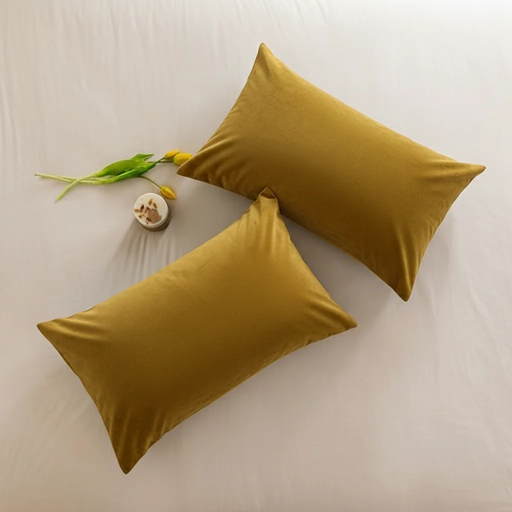 Luxurious Soft Velvet Plaid Cushion Covers for Living Room Decor - 30x50 cm