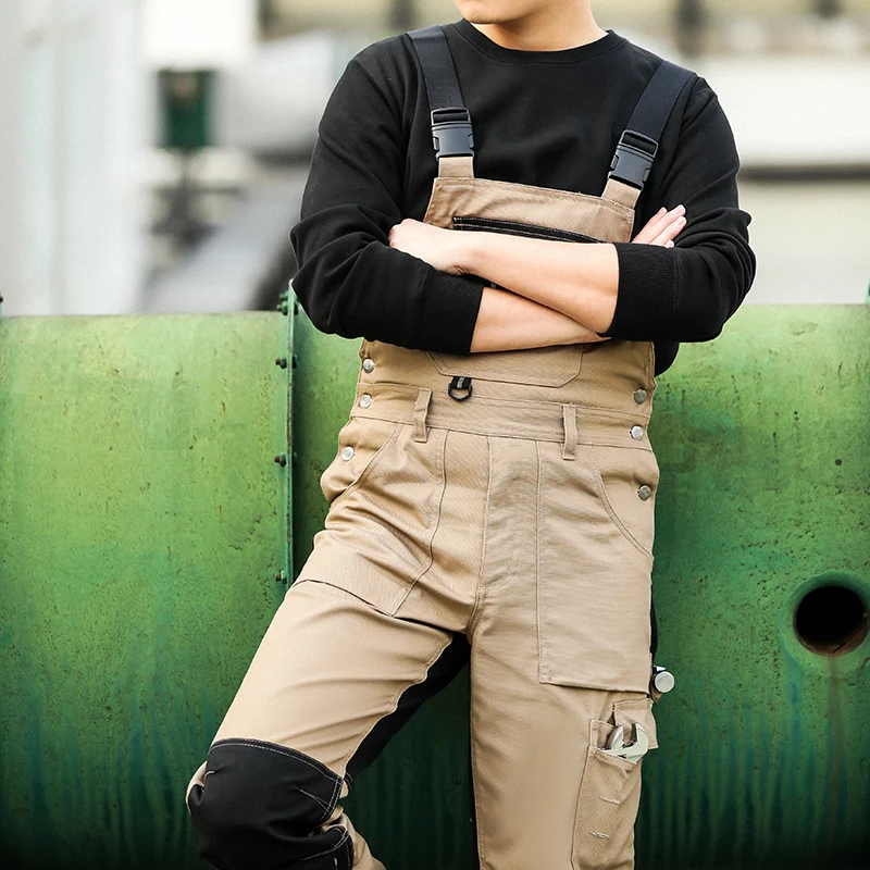 Work jacket work trousers overalls multi-pocket wear-resistant working pants men workwear Pants With Knee Pads work coverall suit mens work pants