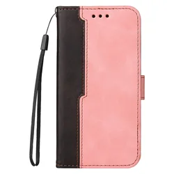Luxury Leather Wallet Book Cover Flip Case for Realme GT Neo 3 (Rose Gold)