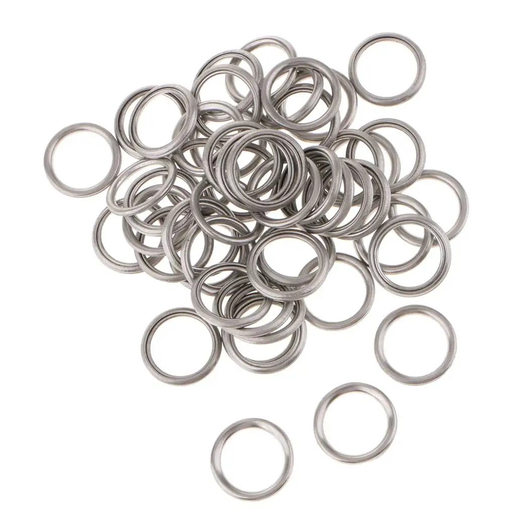 50 Pcs Oil Drain Plug Washer Gaskets MD050317 for Mitsubishi V5 V6 Aluminium Alloy