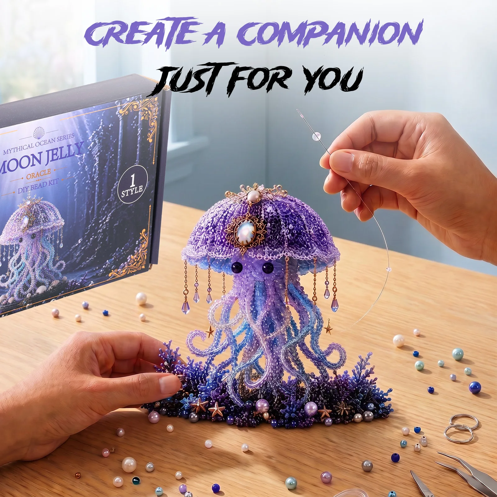 DIY 3D Bead Kit: Mini Ornament Hand Art & Crafts