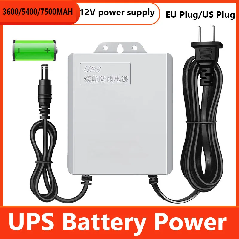 Su geçirmez UPS 5400 mAh Pil Güç Adaptörü Kaynağı DC 12 V Çıkış güvenlik kamerası Güvenlik UPS İzleme Elektrik Kesintisi