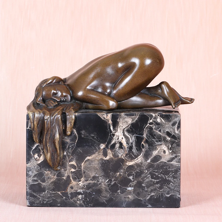 ブロンズ像 セクシーな裸女 裸婦 美術 銅 5020T 裸婦 ブロンズ像 高