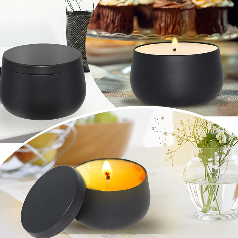 Round Square Candle Jar Silicone Molds With Lid DIY Succulent Flower Pot Storage Box Plaster Resin Craft Molds Home Decor Gift
