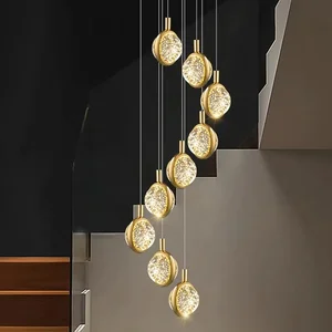 Image for Nordic home decoration, stair chandelier, living r 