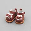 For Labubu Bow Shoes for 17cm Labubu 10cm for EXO /Cotton Doll Finger Shoes Doll Leather Shoes 6